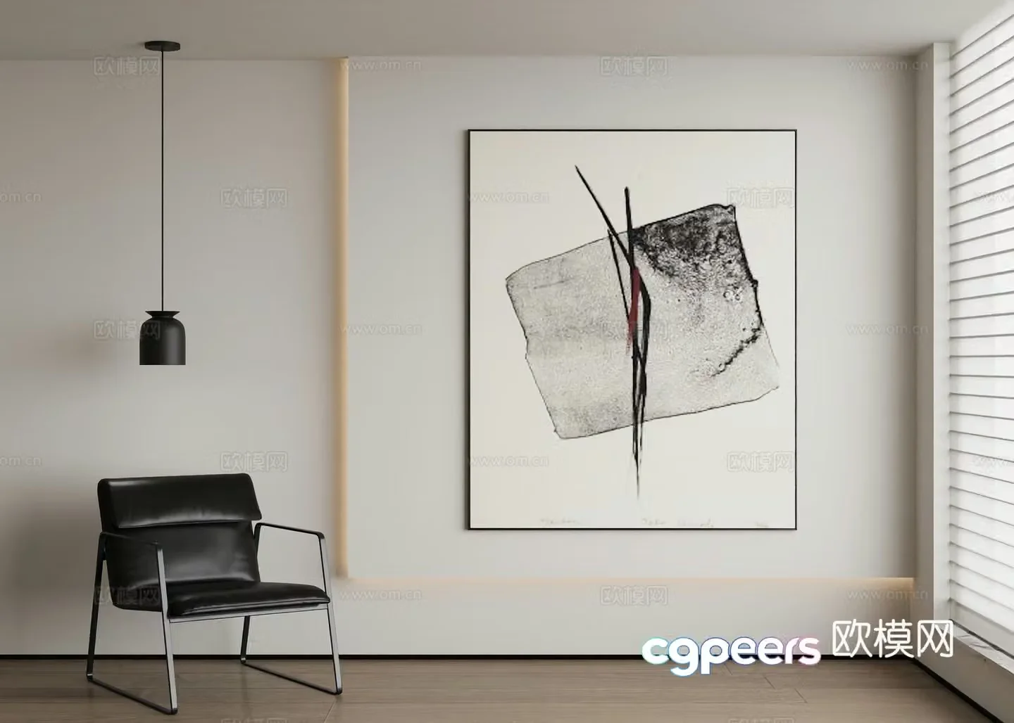 Modern decorative painting 3d model
