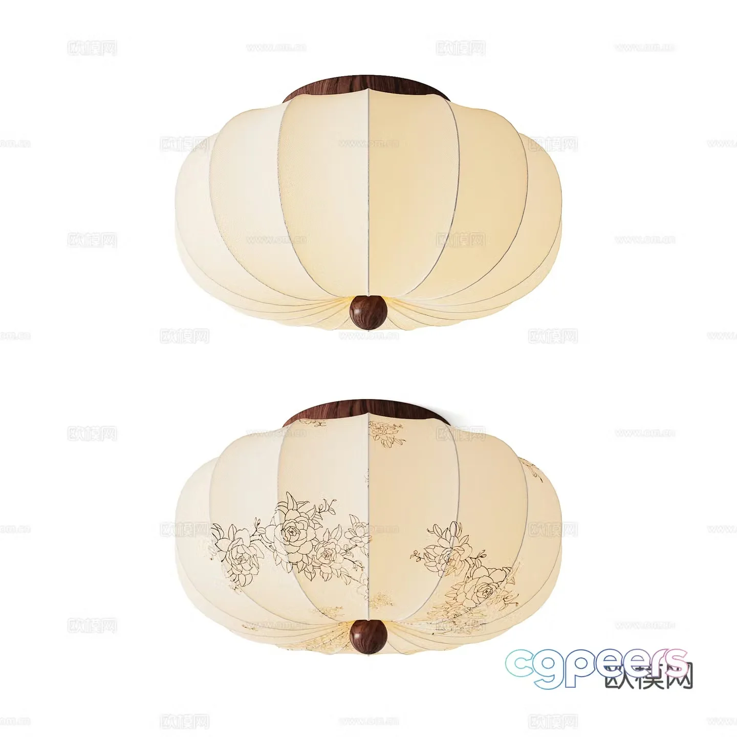 French medieval ceiling light 3D model