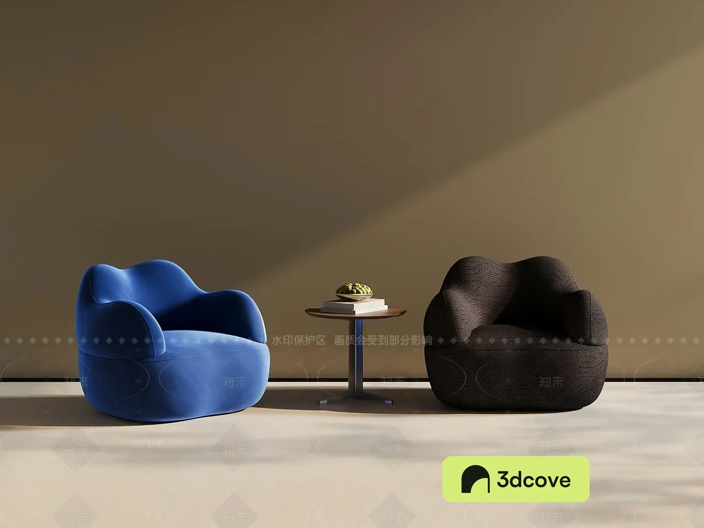 Modern Minimalist Seating Area