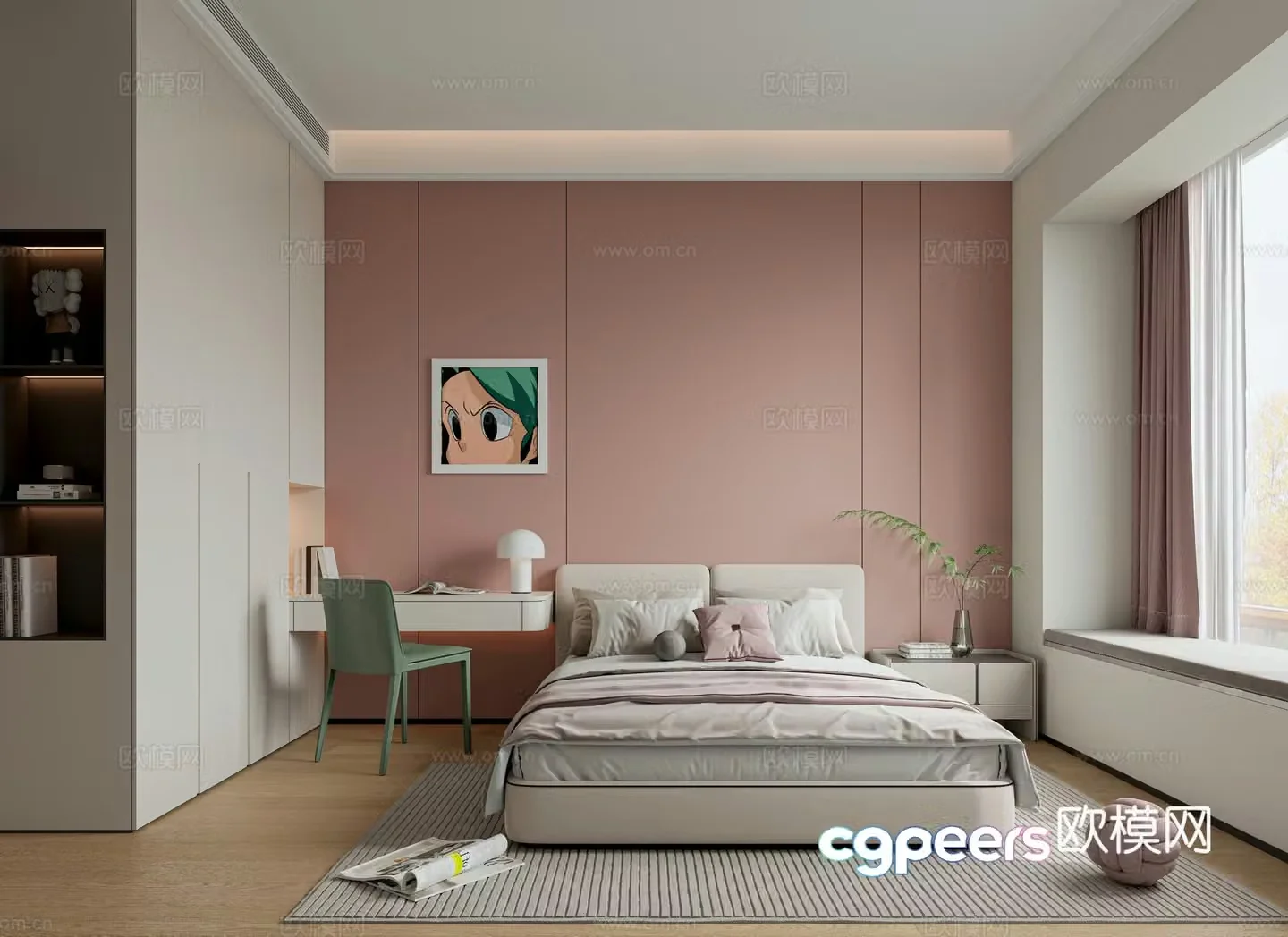 Modern children’s room kids room 3d model