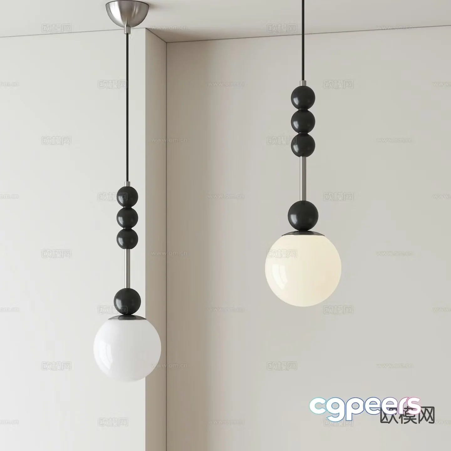 Medieval style small chandelier 3d model
