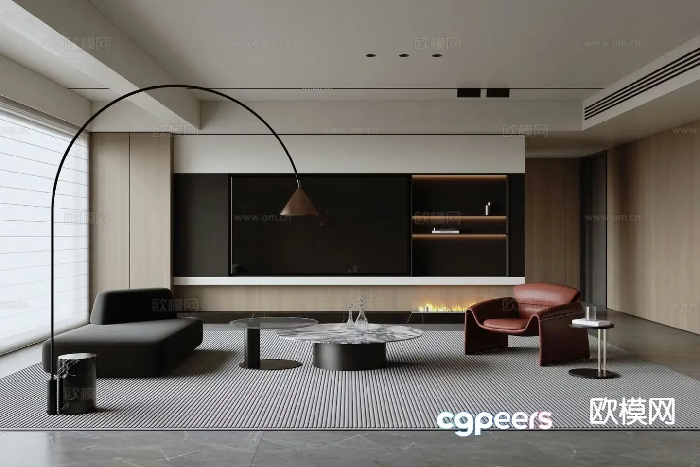 Italian living room 3d model