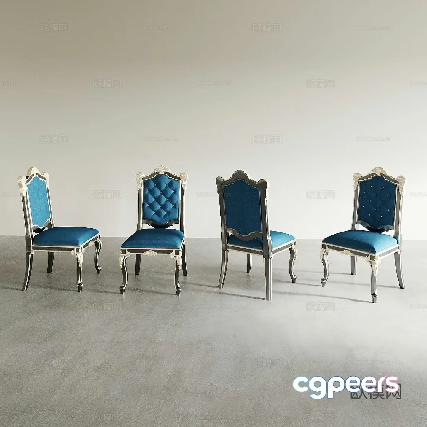Dining chair Tea chair Leisure chair Coffee chair Dressing chair Makeup chair Sofa chair Back chair 3d model