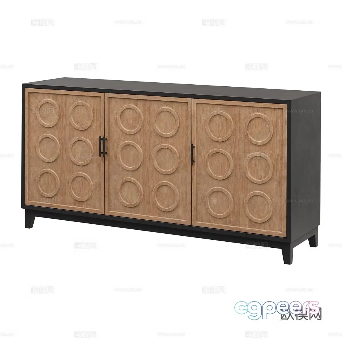 Nordic simple decorative cabinet side cabinet side cabinet 3d model
