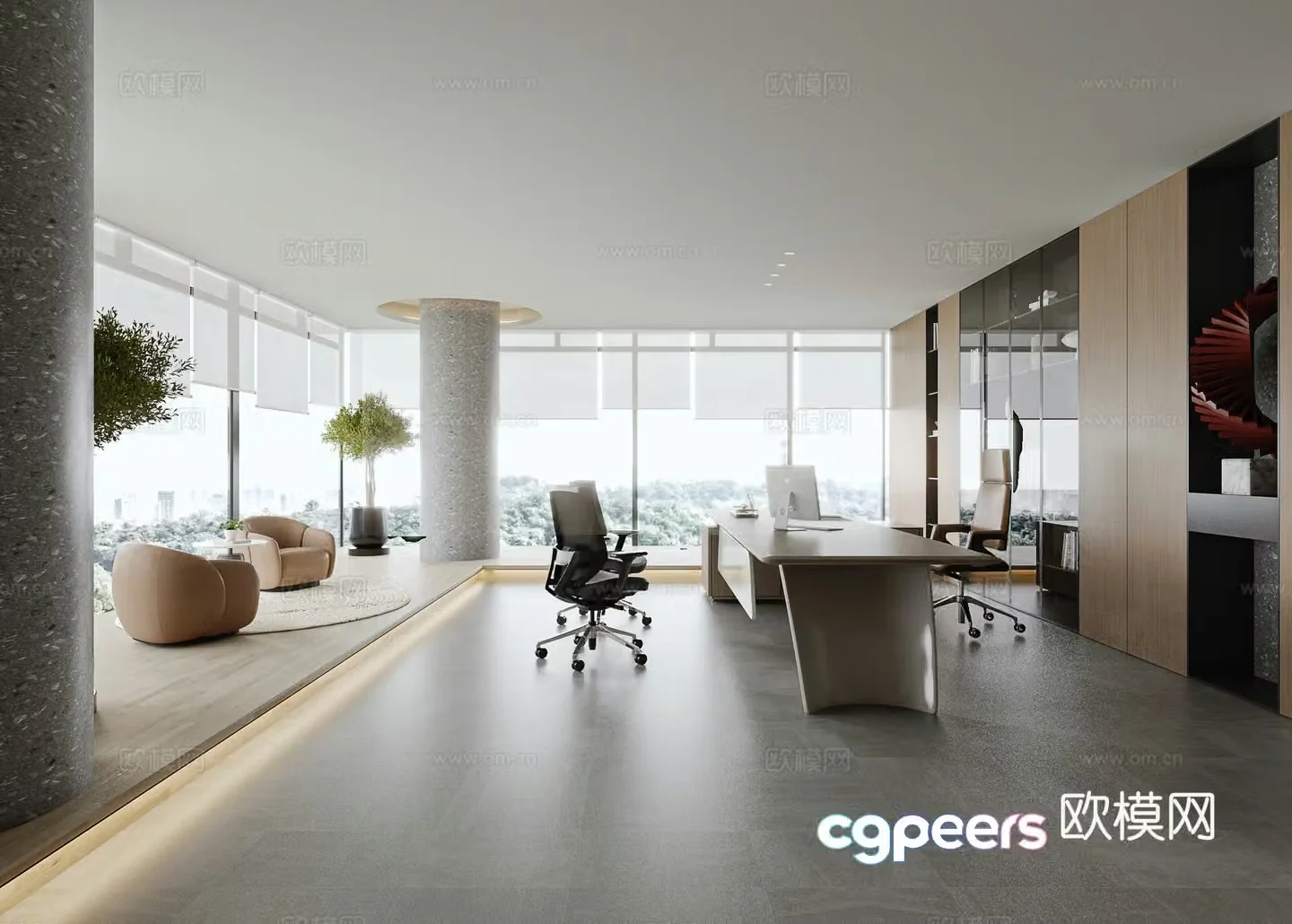General Manager Office 3D Model