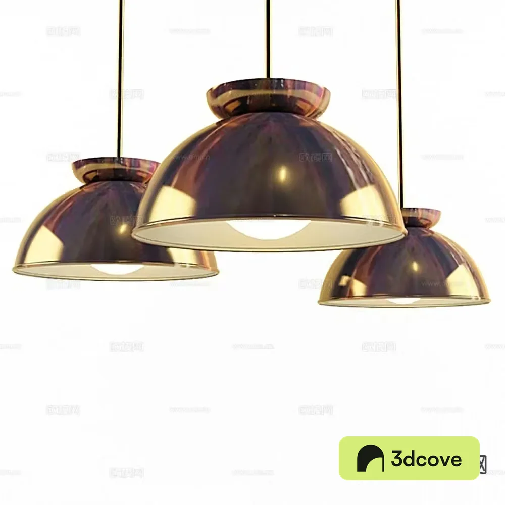 Modern metal chandelier