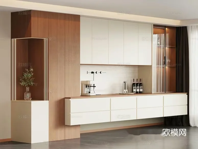 Modern Kitchen 3D Model – 23402 – VRAY Render