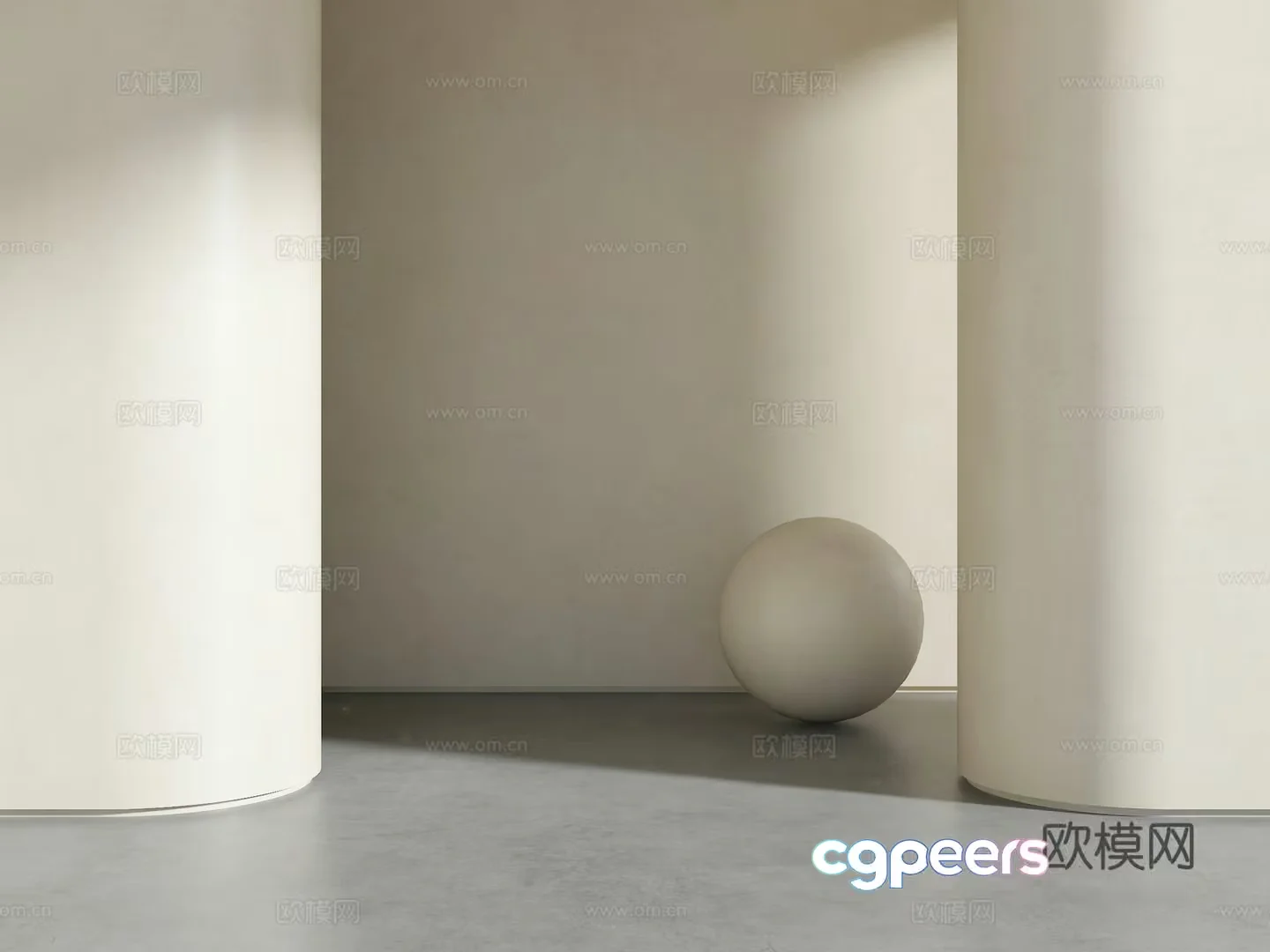Minimalist White Room 3D Model – 16363 – VRAY Render