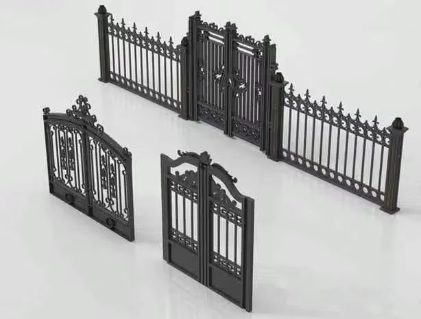 Decorative Metal Gates 3D Model – 2619 – VRAY Render