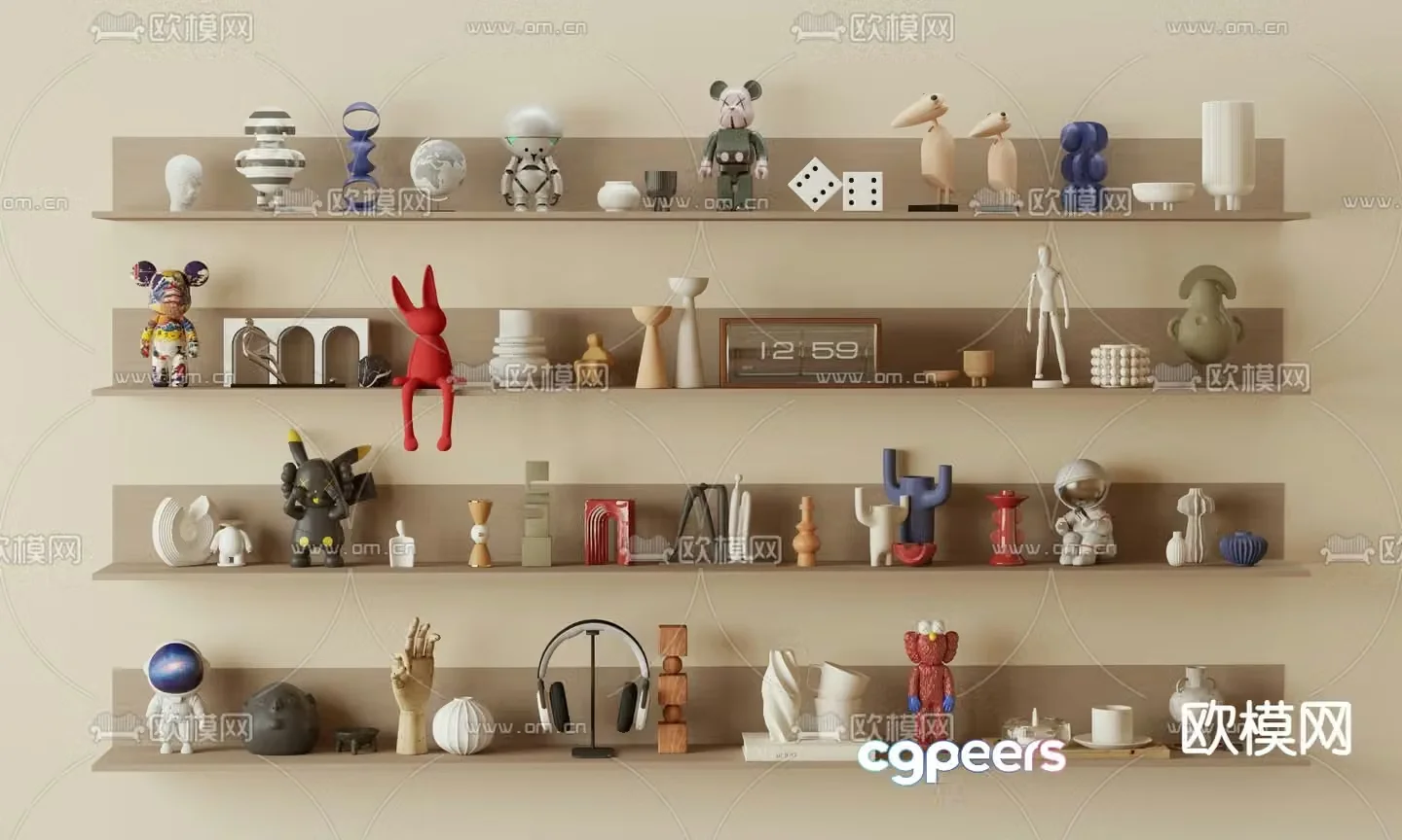Ornaments Sculpture Cartoon Ornaments 3D Model