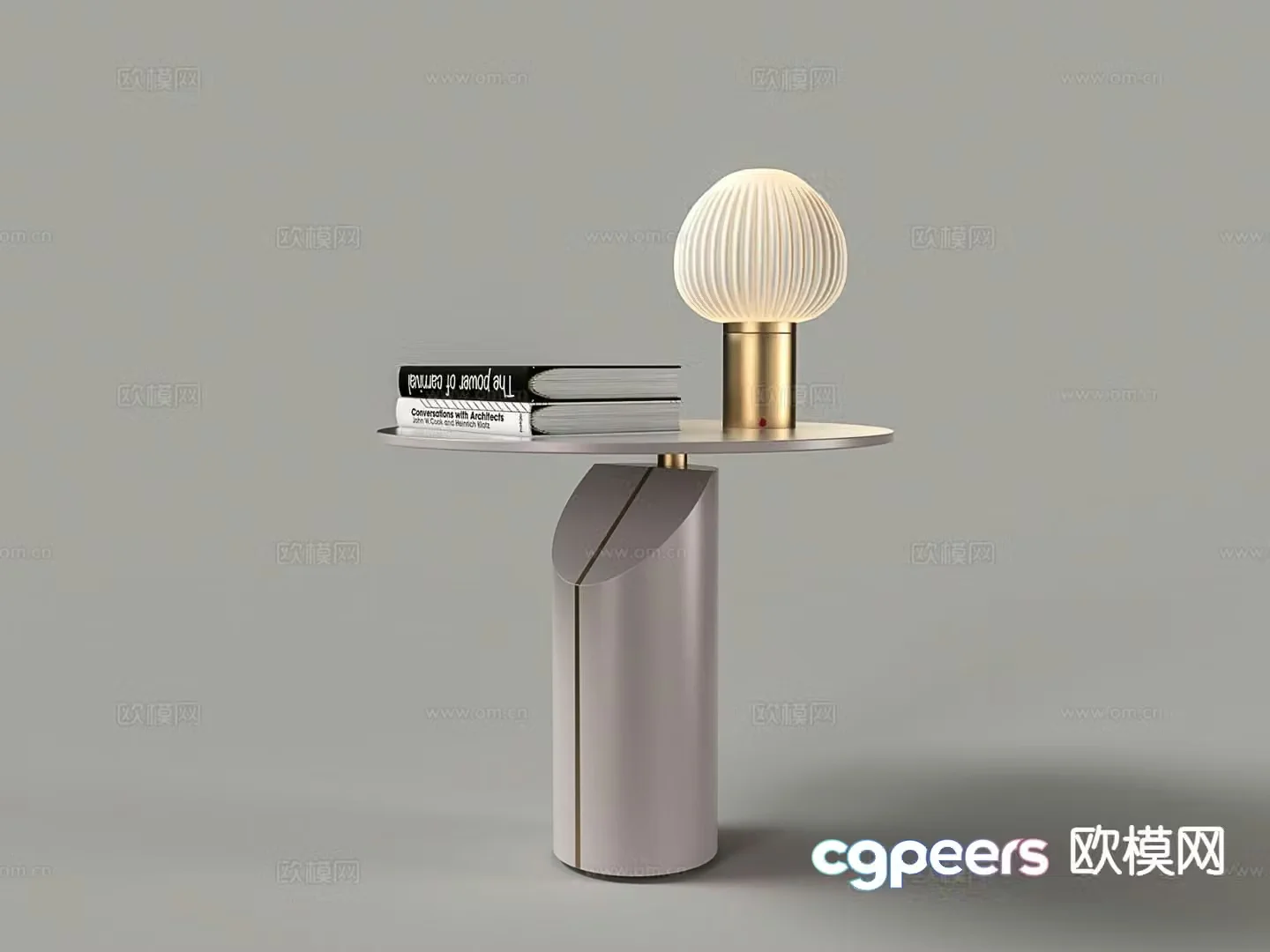 Modern side table corner table round table table table 3D model