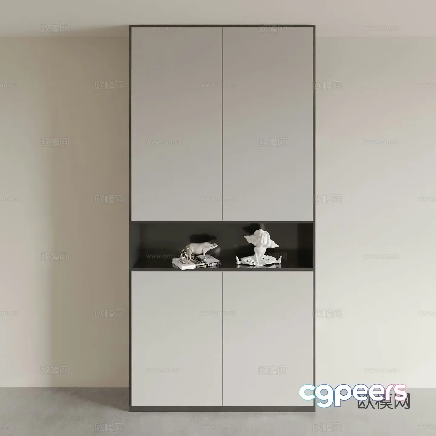 Modern shoe cabinet entrance shoe cabinet 3d model