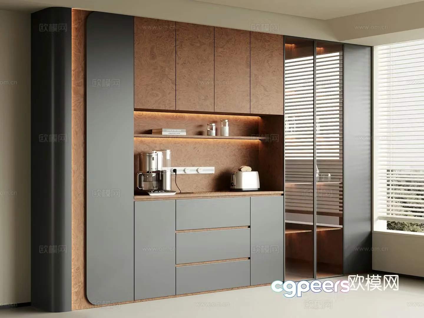 Modern sideboard 3D model