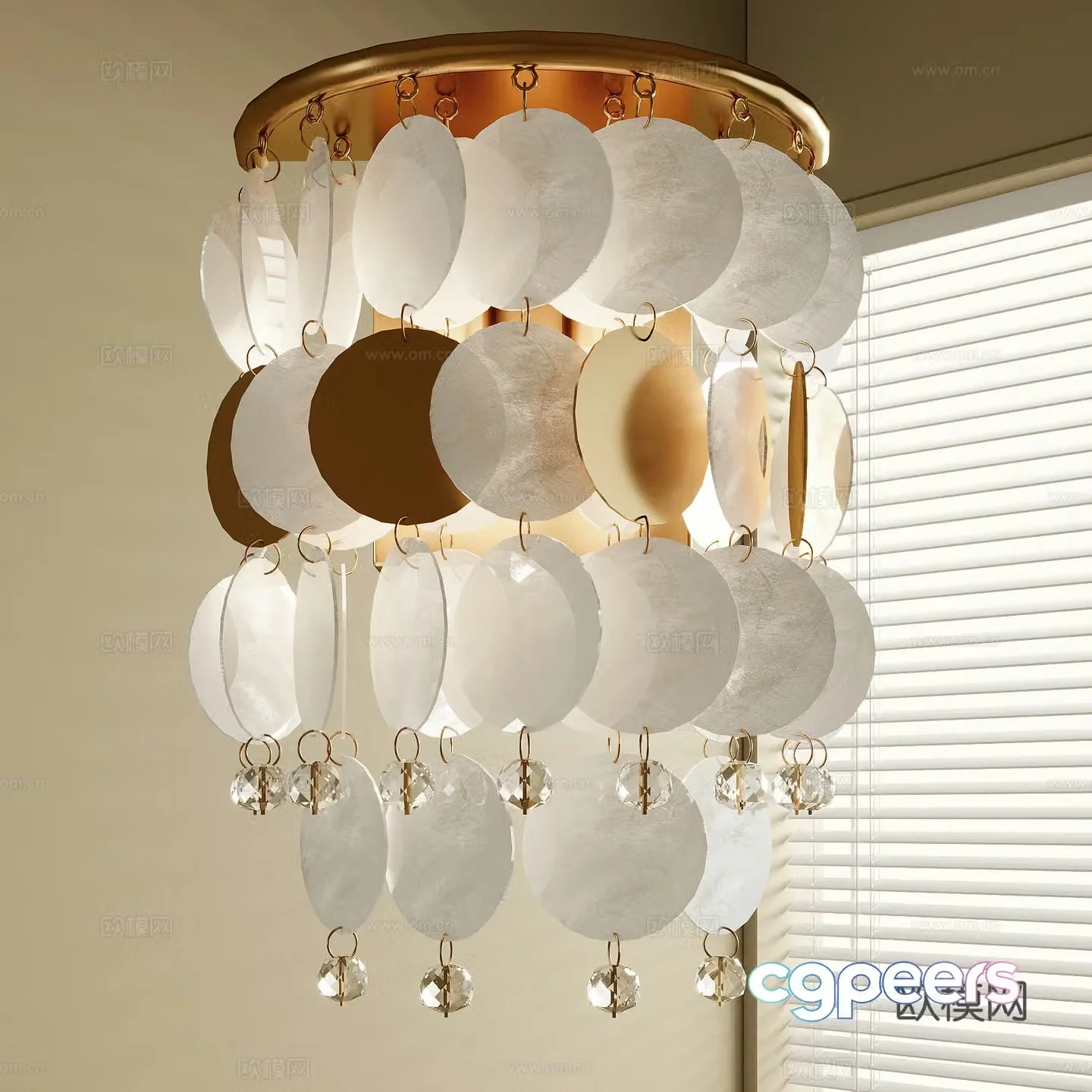 French chandeliers 3d model
