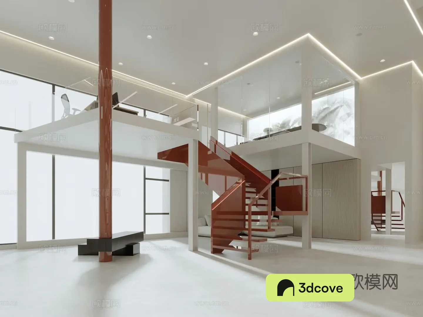 Modern photography base Wedding photography wall Photo showroom Projection wall Shadowless wall Stairwell