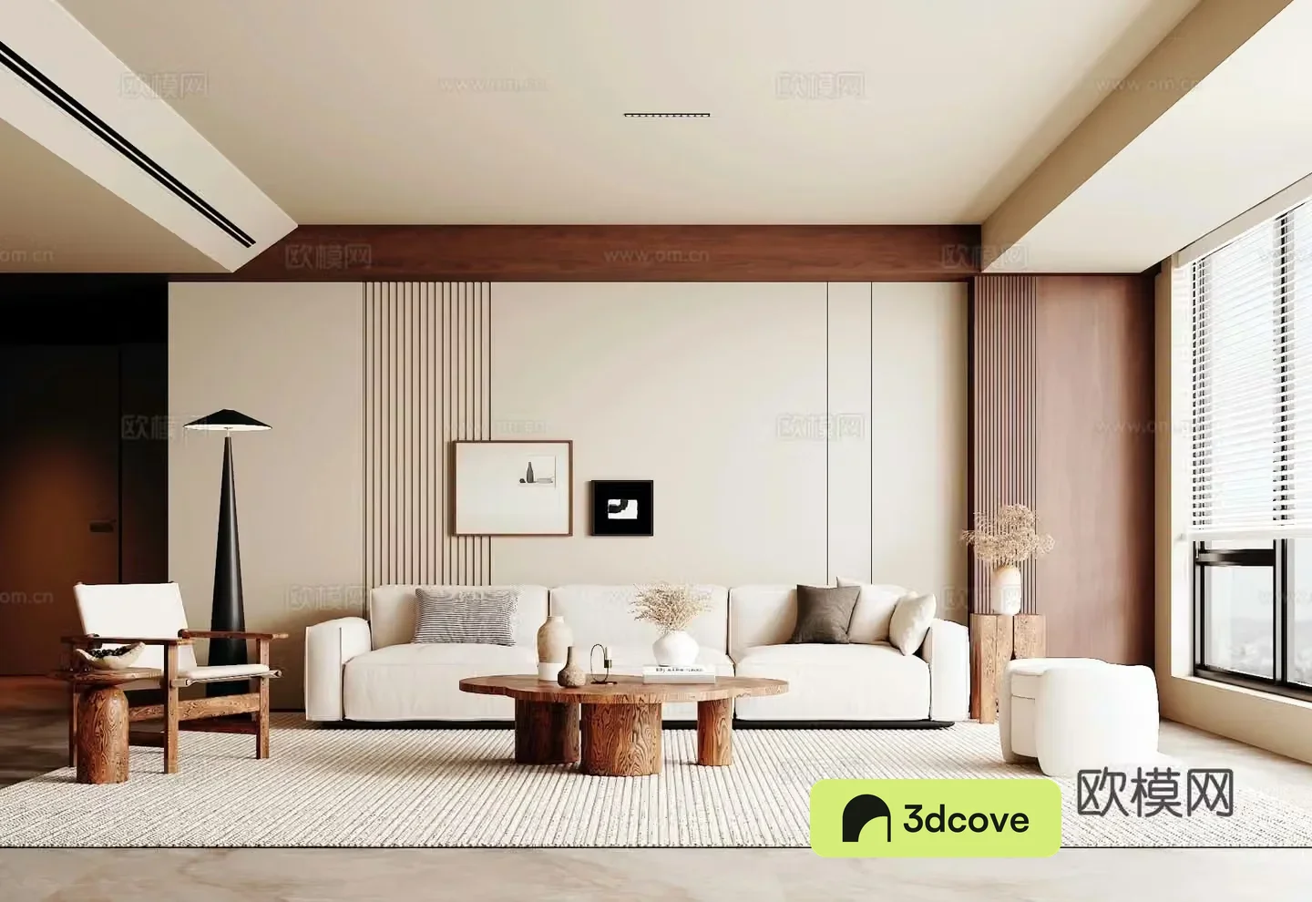 Modern medieval style living room