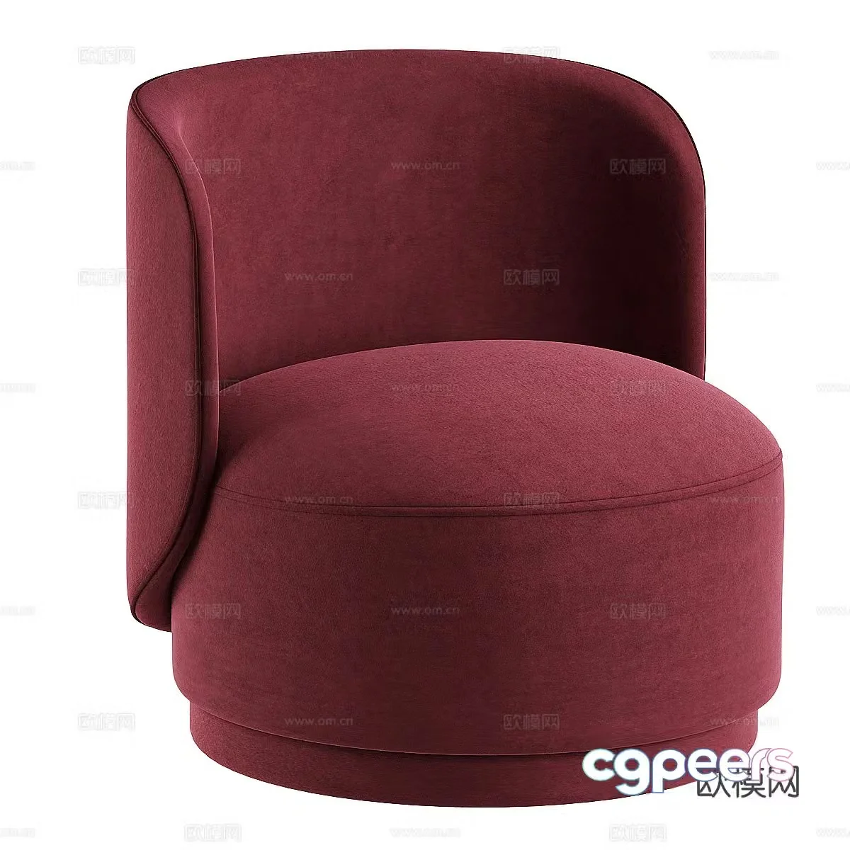 Modern simple single sofa leisure sofa 3d model