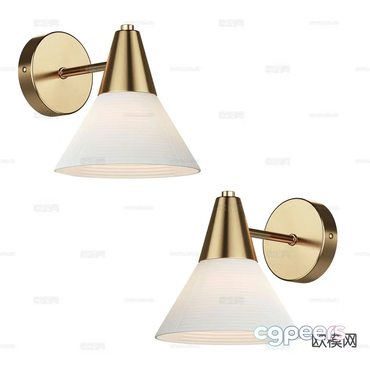 Light luxury wall lamp 3D model