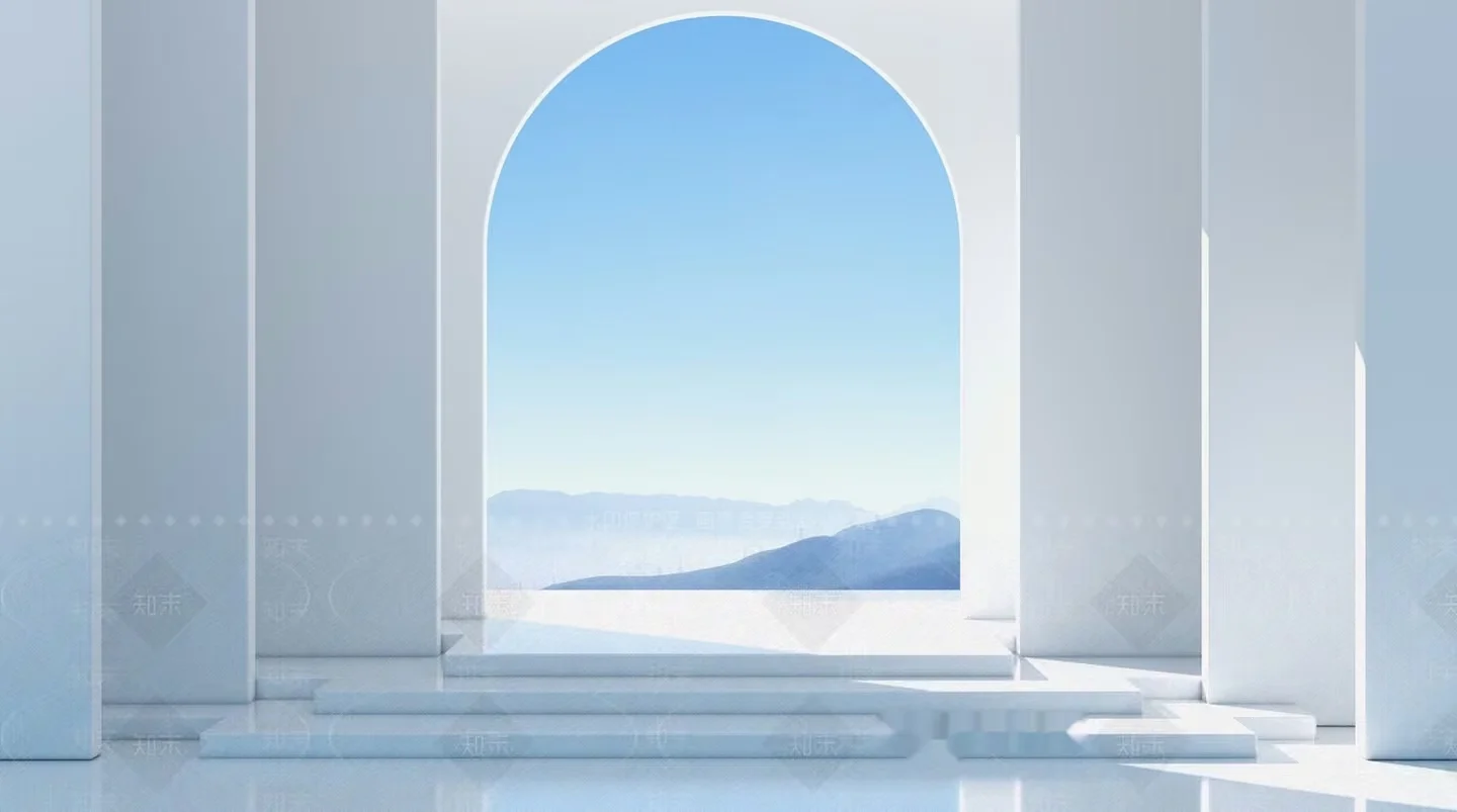 White Archway 3D Model – 14075 – VRAY Render