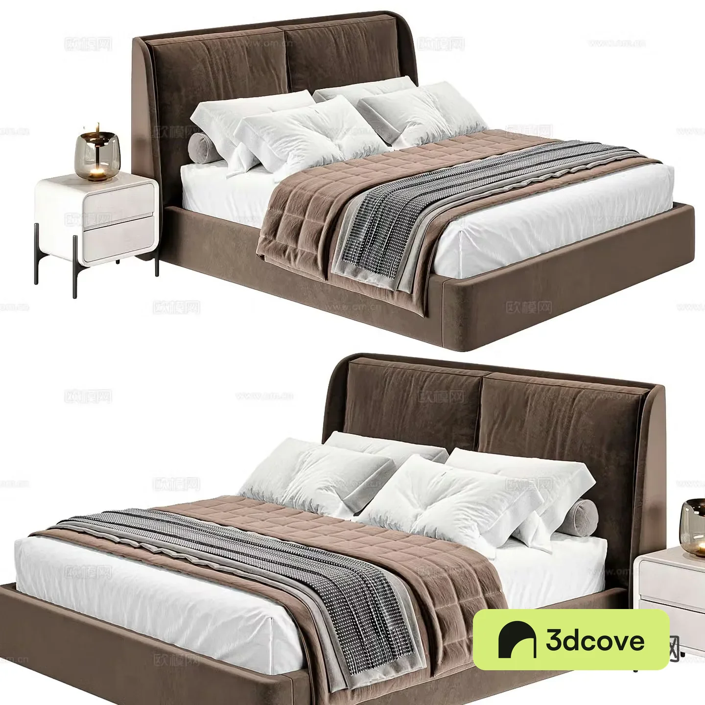 Modern double bed