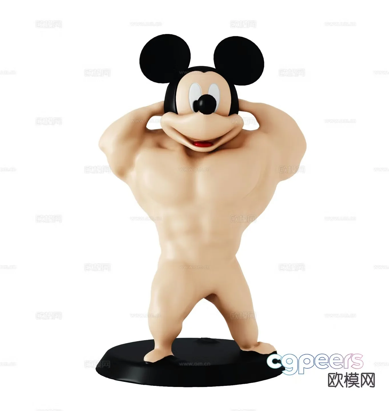 Mickey Toy Sculpture Doll Cartoon Ornaments 3D Model