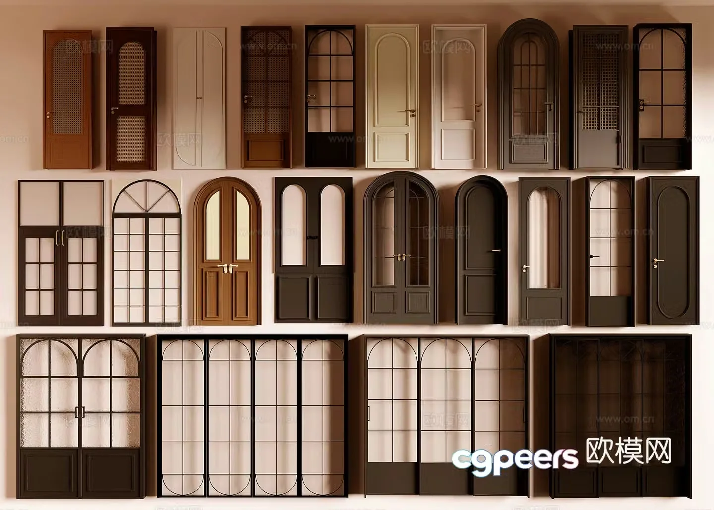 Door combination 3D model