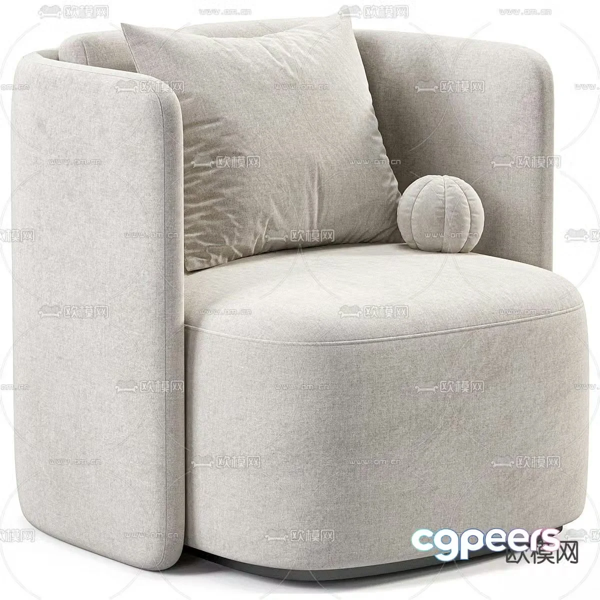 Verellen Hudson lounge chair 3d model