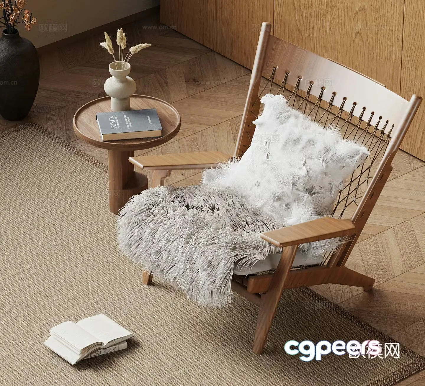 Leisure chair medieval sofa chair 3d model