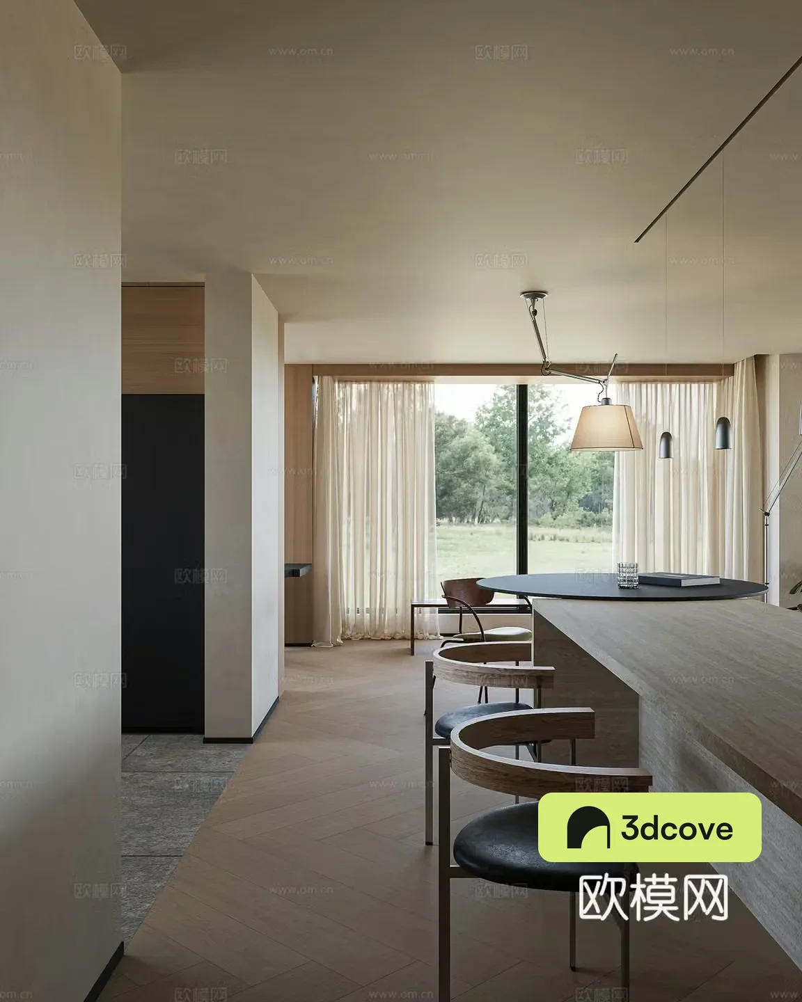 Modern restaurant kitchen