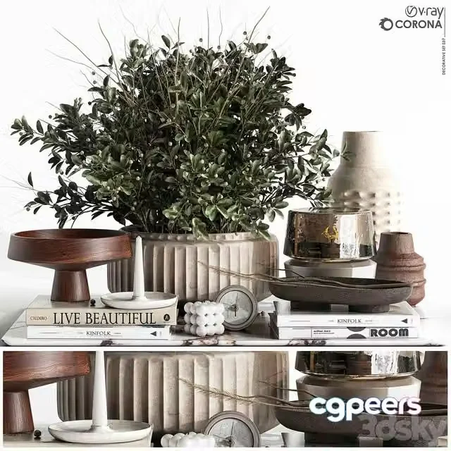 3ds Max Free – Decorative set-037
