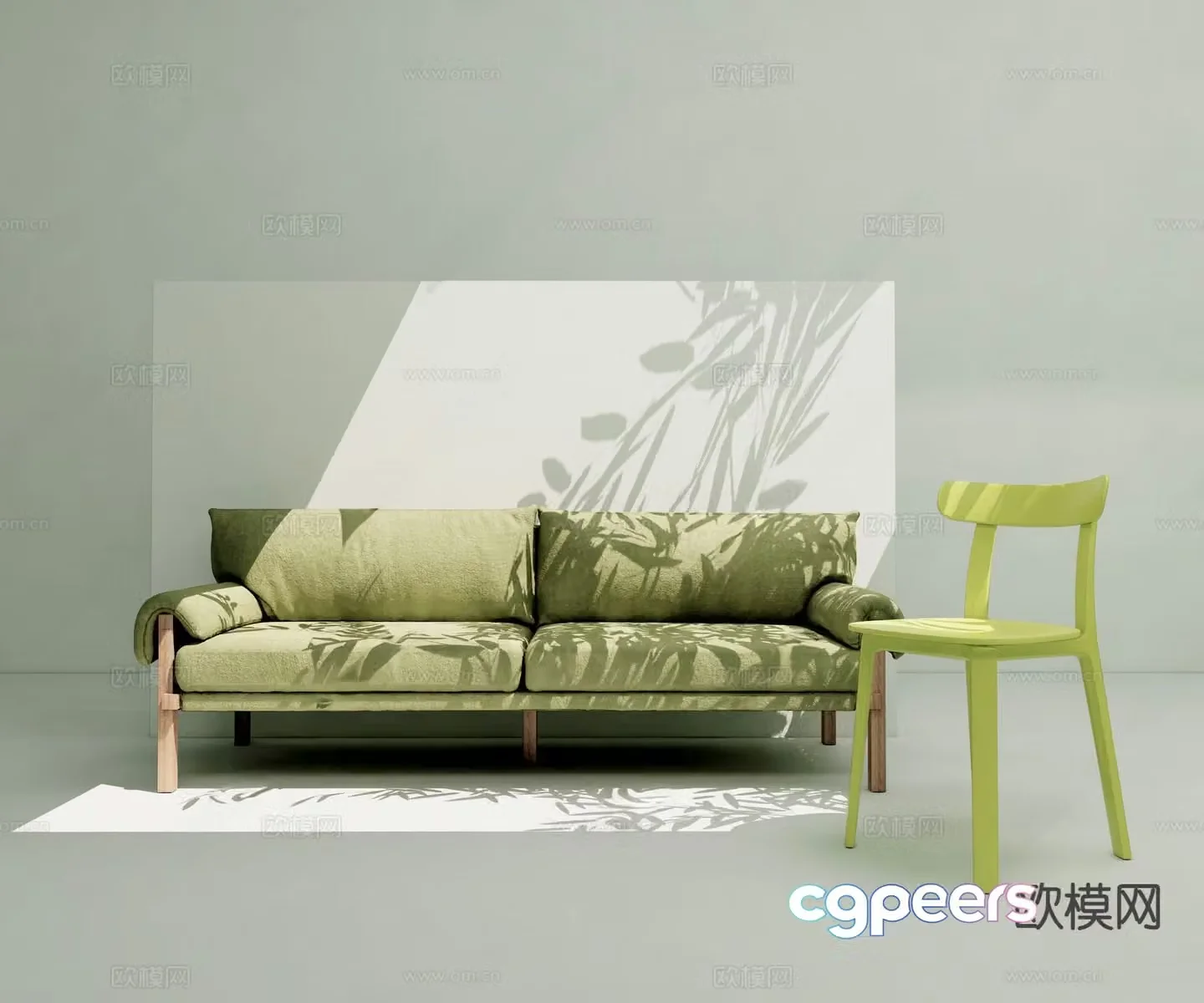 Modern love sofa 3d model