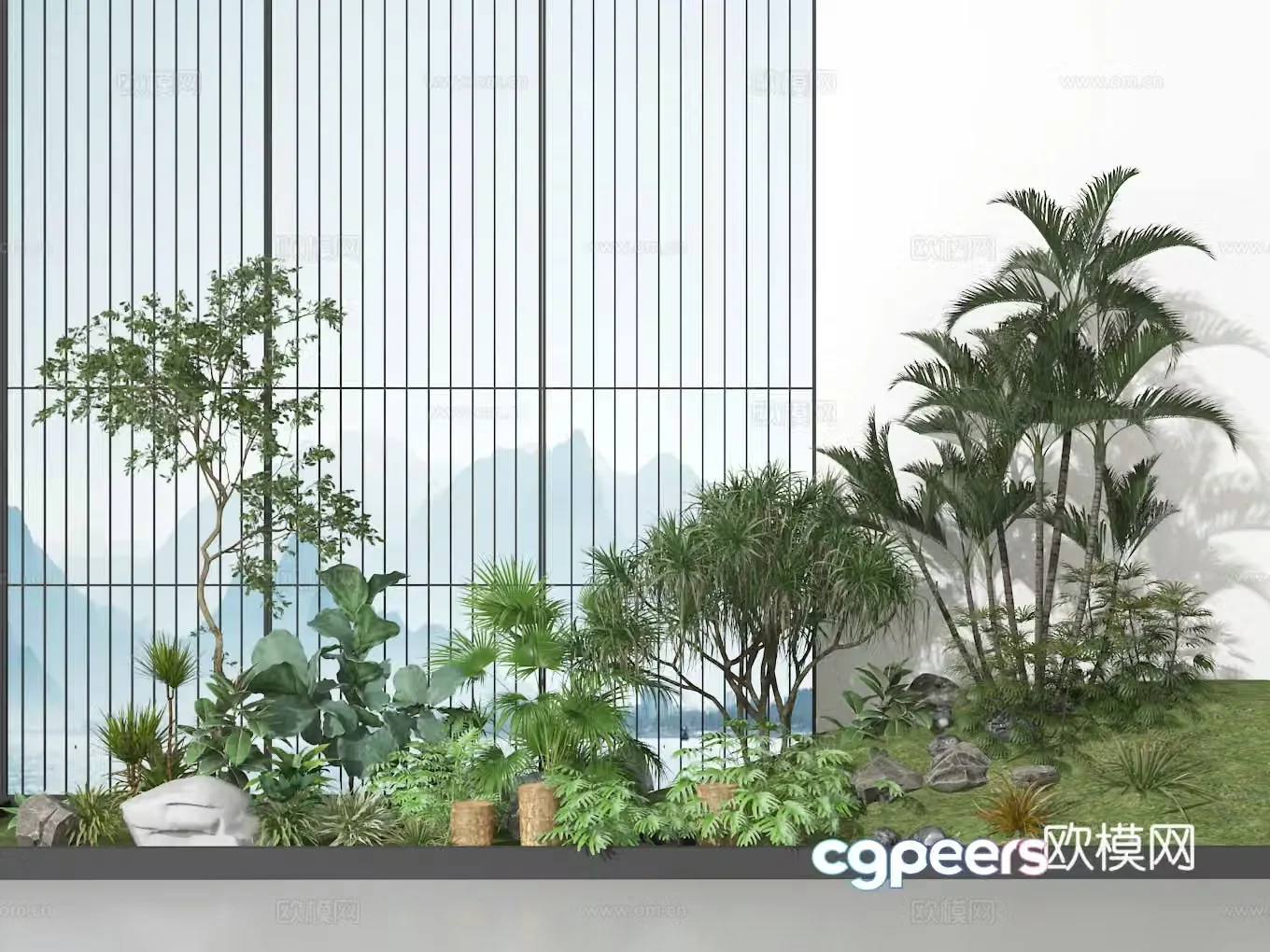 Plant heap 3d model