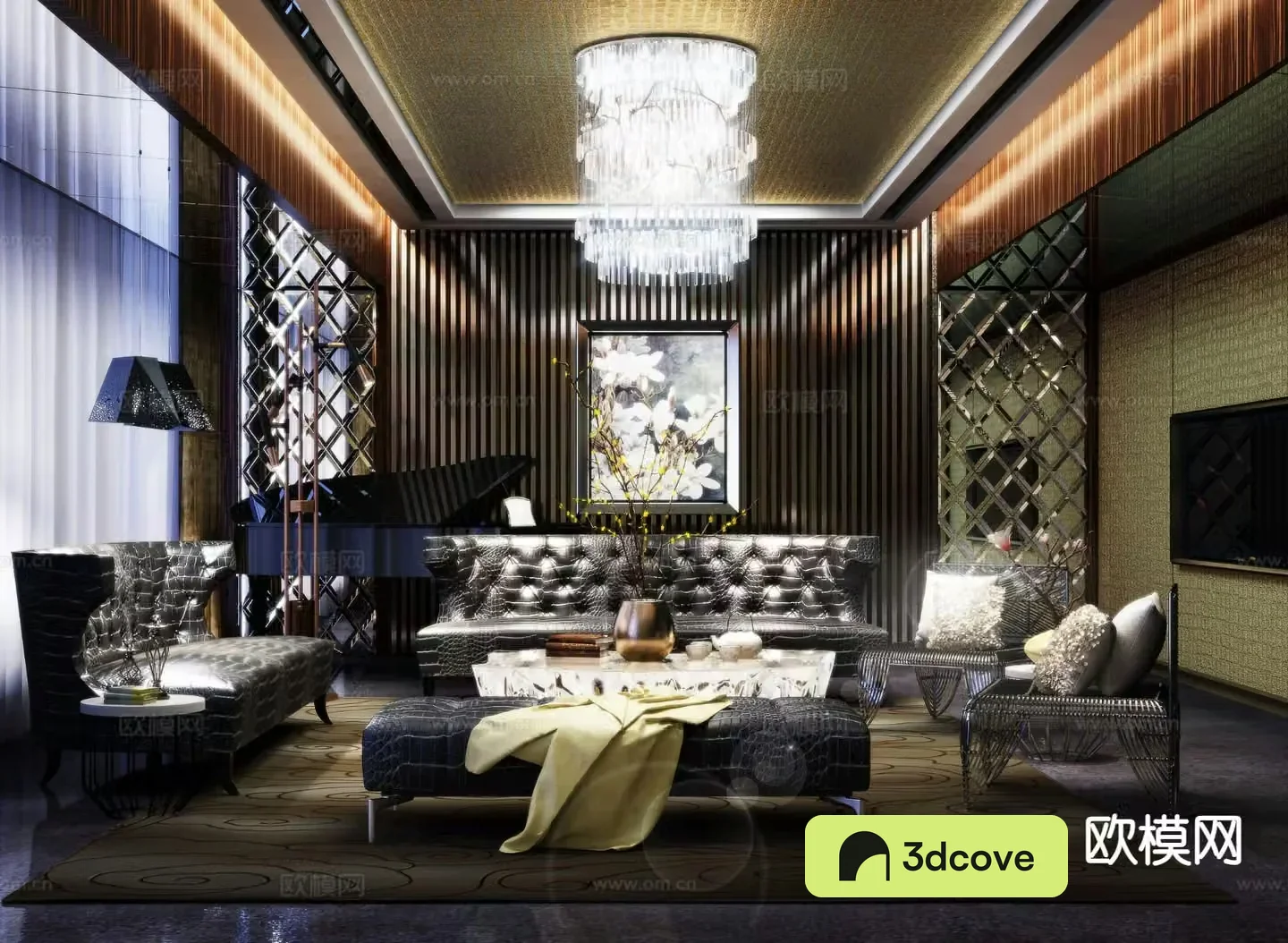 Neoclassical living room