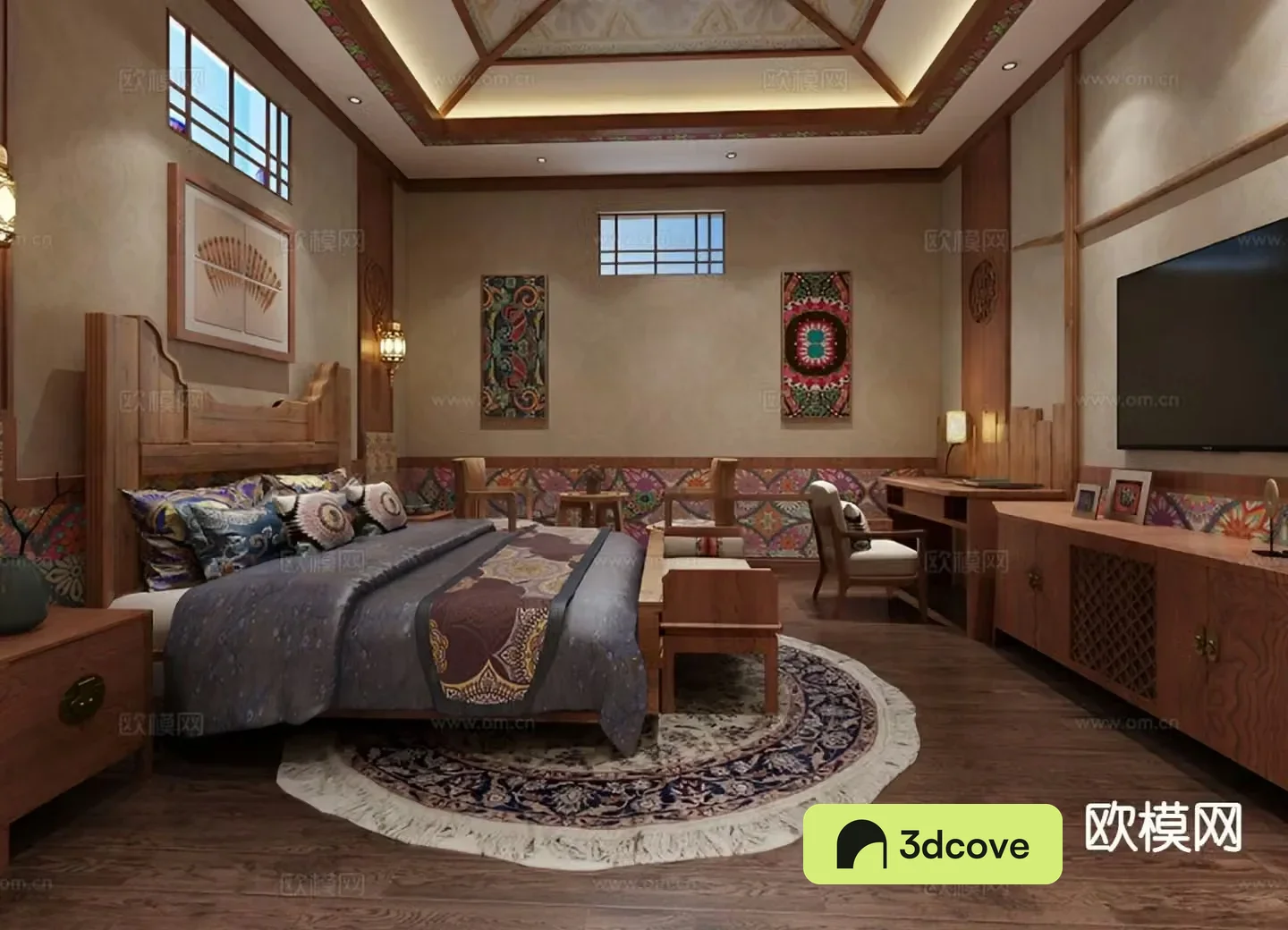 Ethnic style bedroom master bedroom