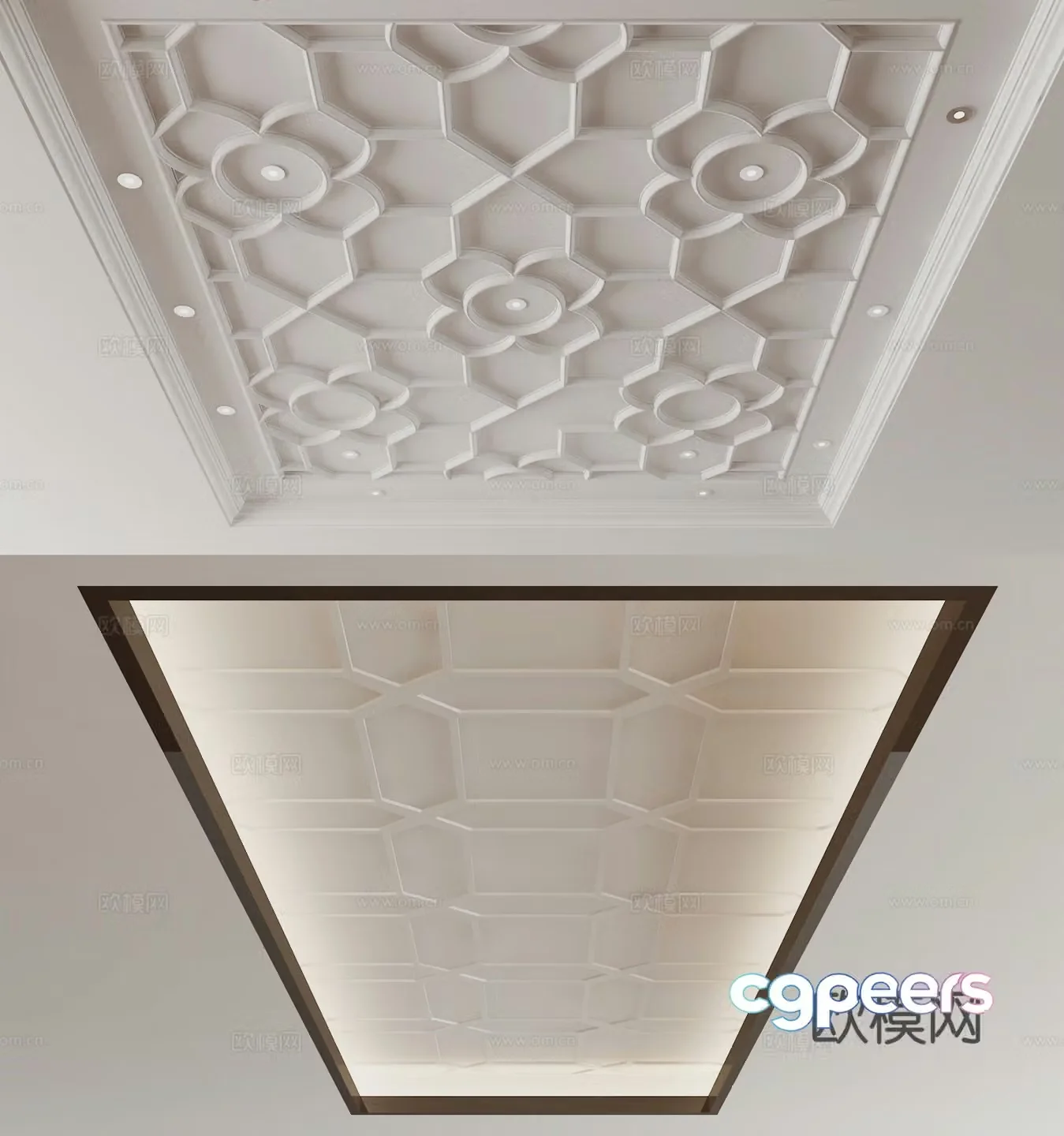 Modern ceiling 3d model
