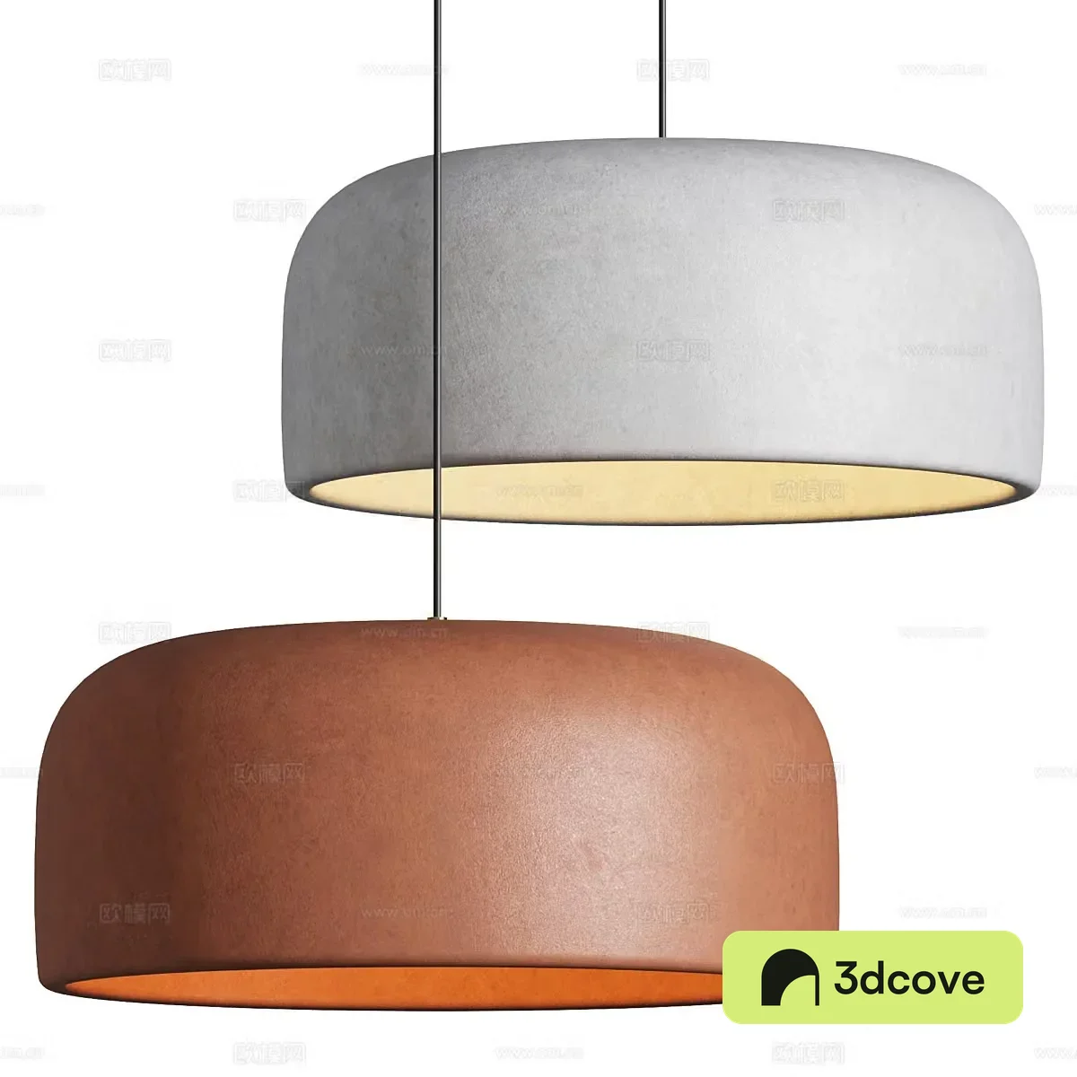 New Chinese Wasabi Khmara Resin Chandelier 3D Model