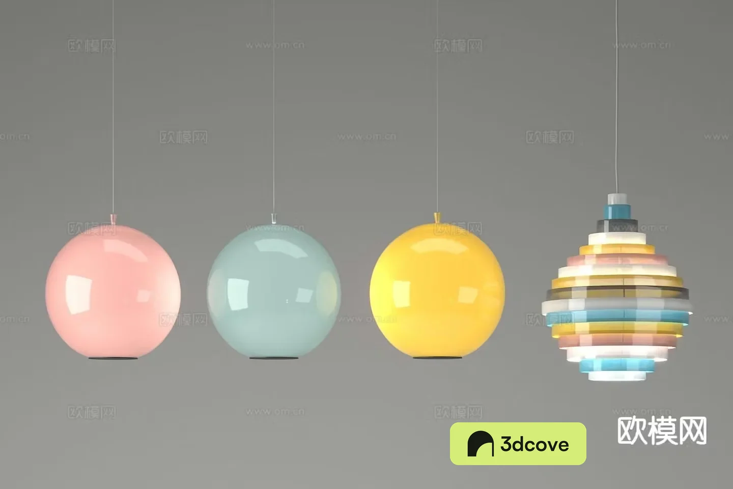 Nordic color chandelier spherical chandelier
