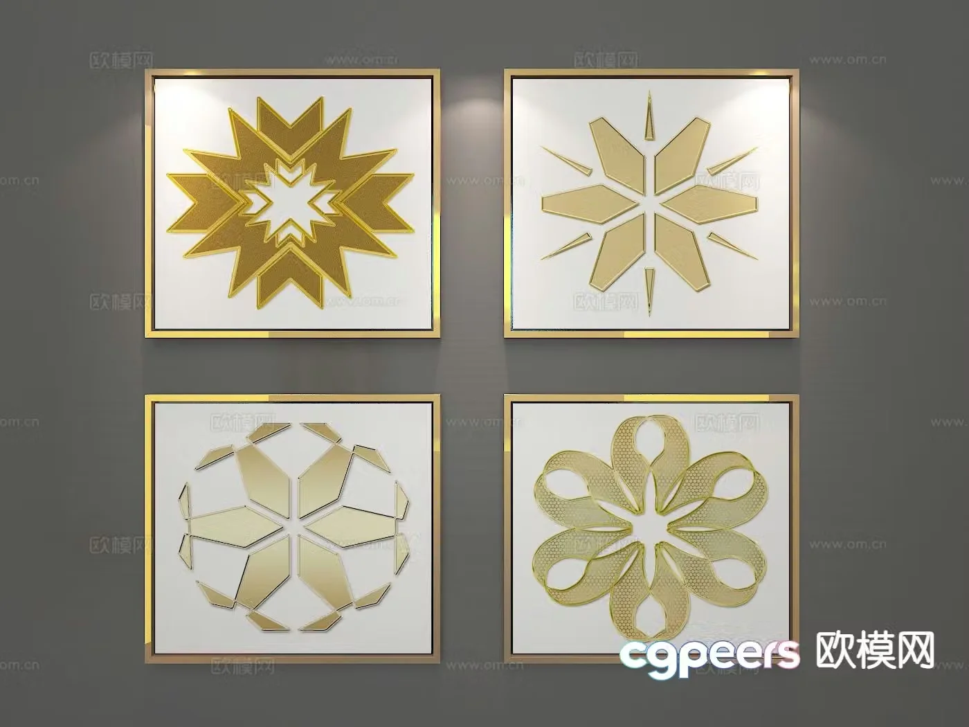 Decorative painting art painting hanging painting 3d model