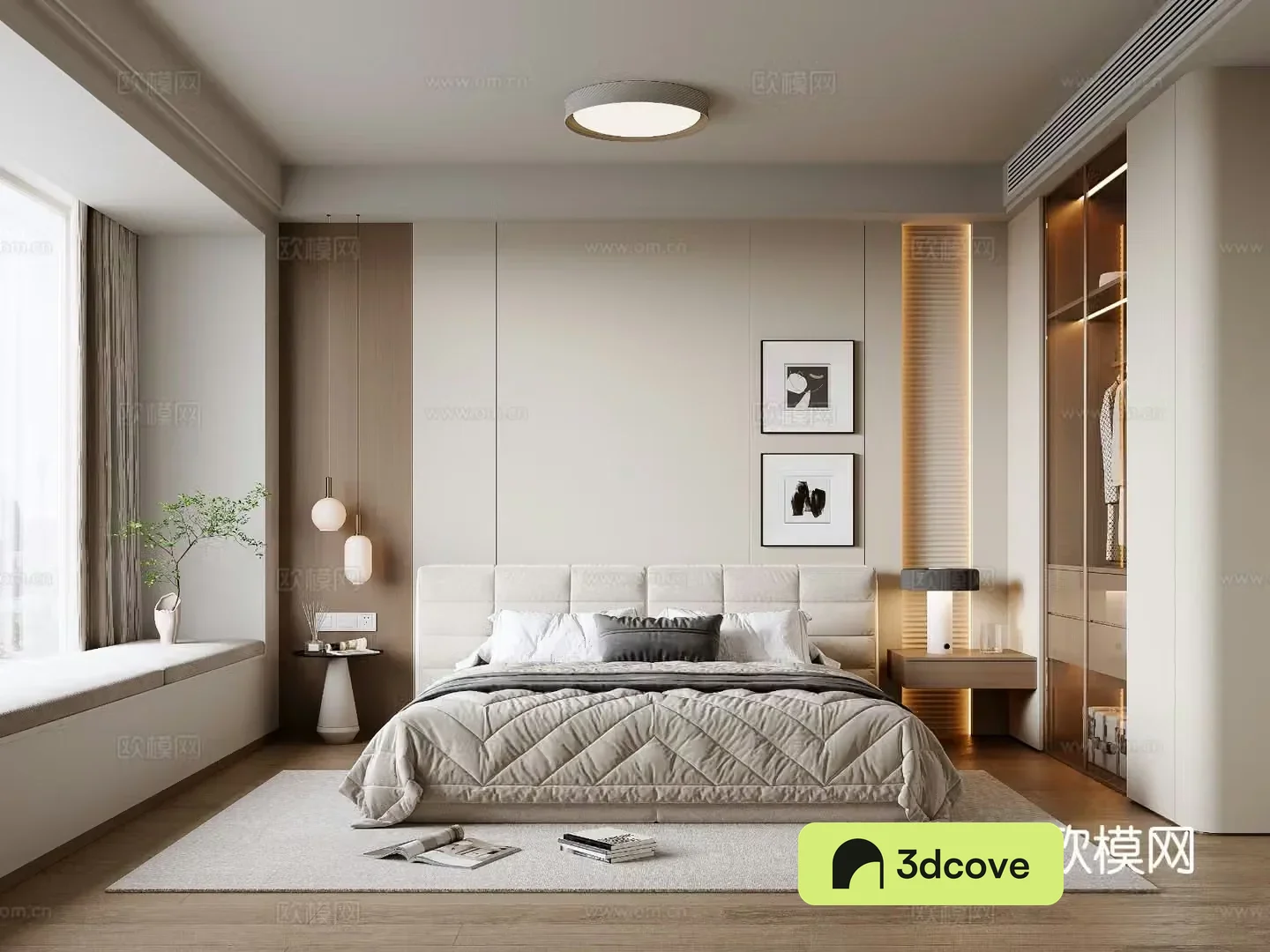 Modern minimalist home bedroom master bedroom