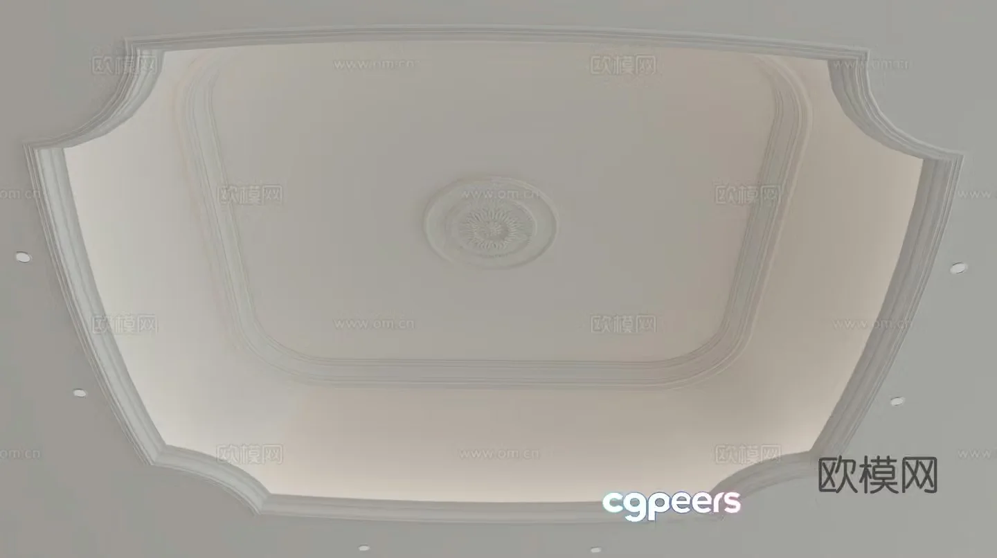 European style ceiling 3D model