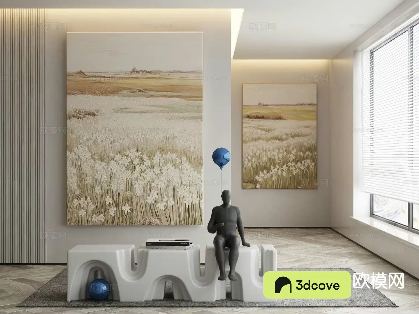 Modern landscape painting decorative painting