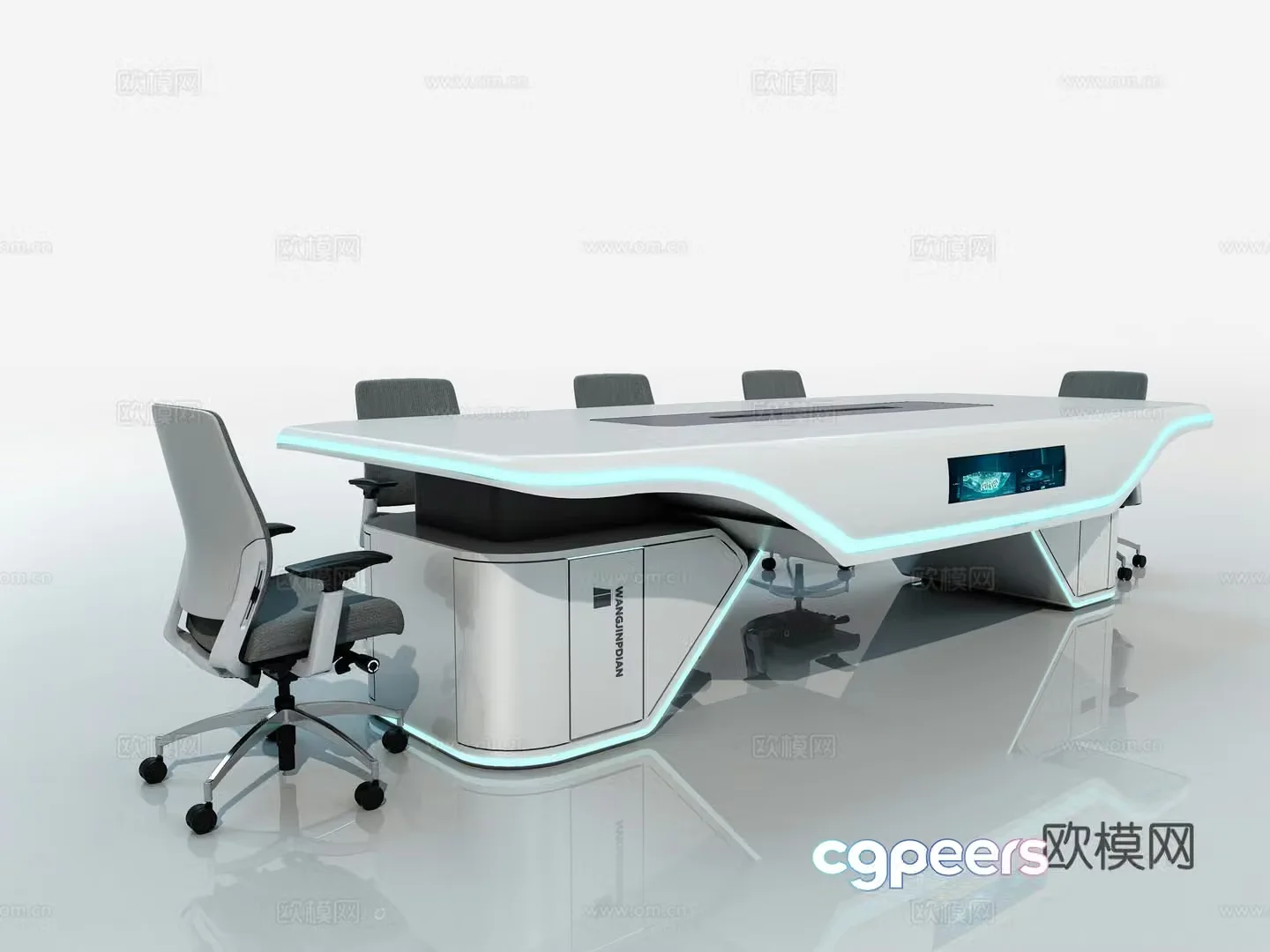 Modern conference table smart conference table multifunctional conference table 3D model