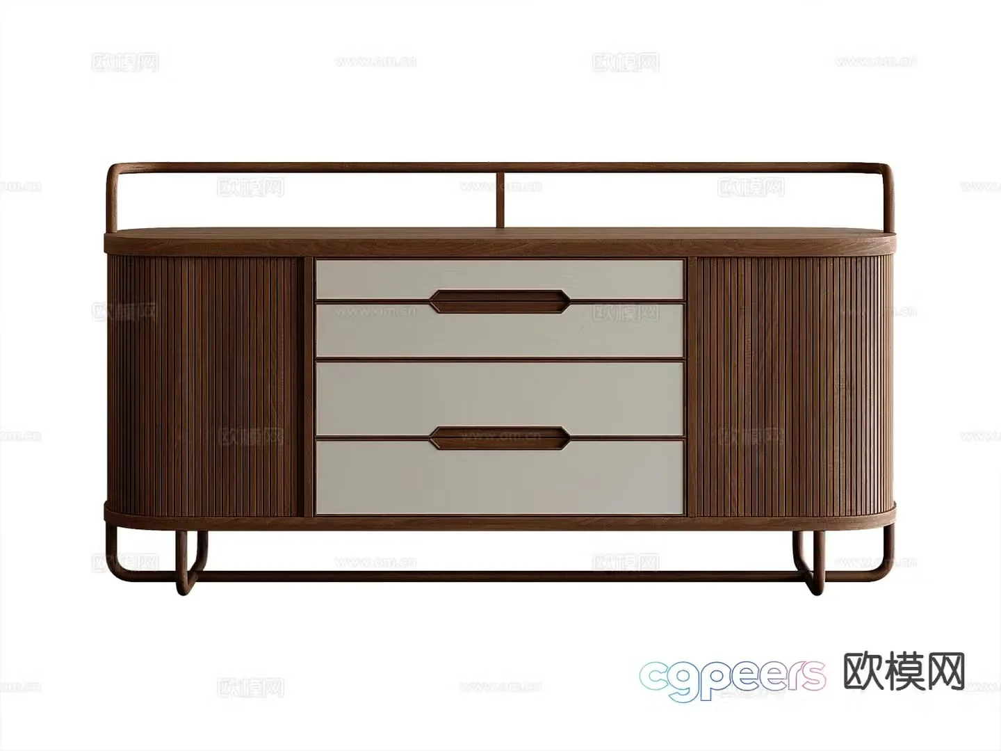 Modern side cabinet entrance cabinet 3d model