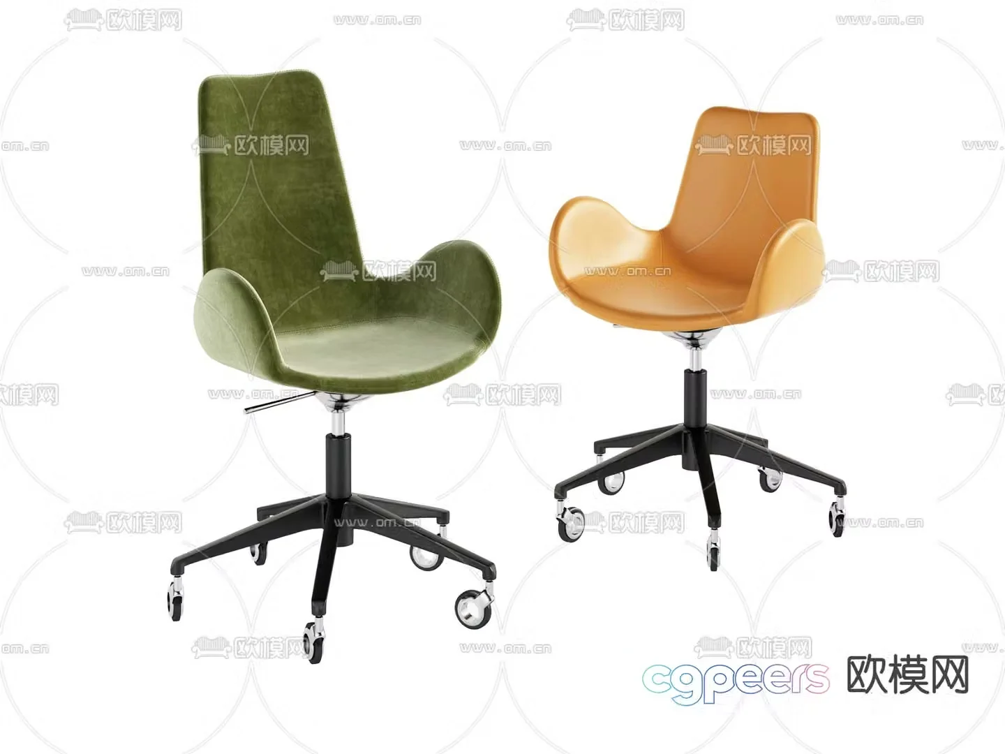 Office chair shift chair staff chair 3d model