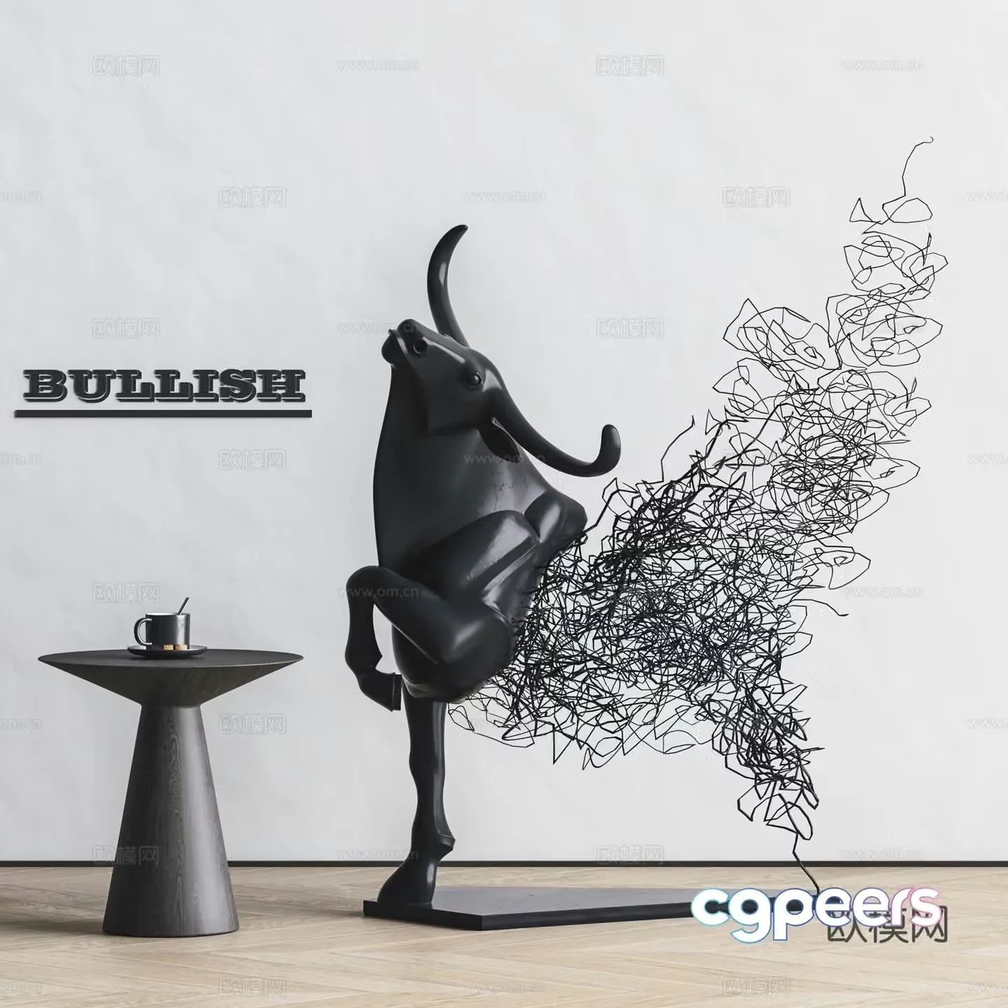Modern sculpture 3d model