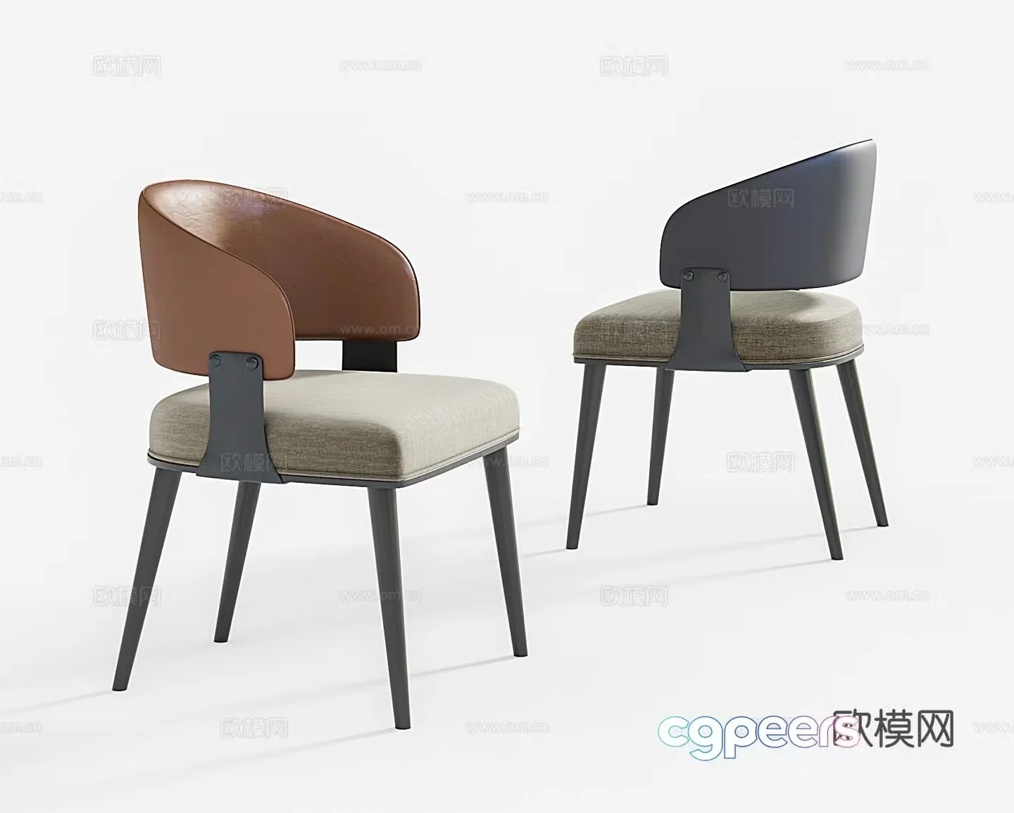 Italian dining chair 3d model