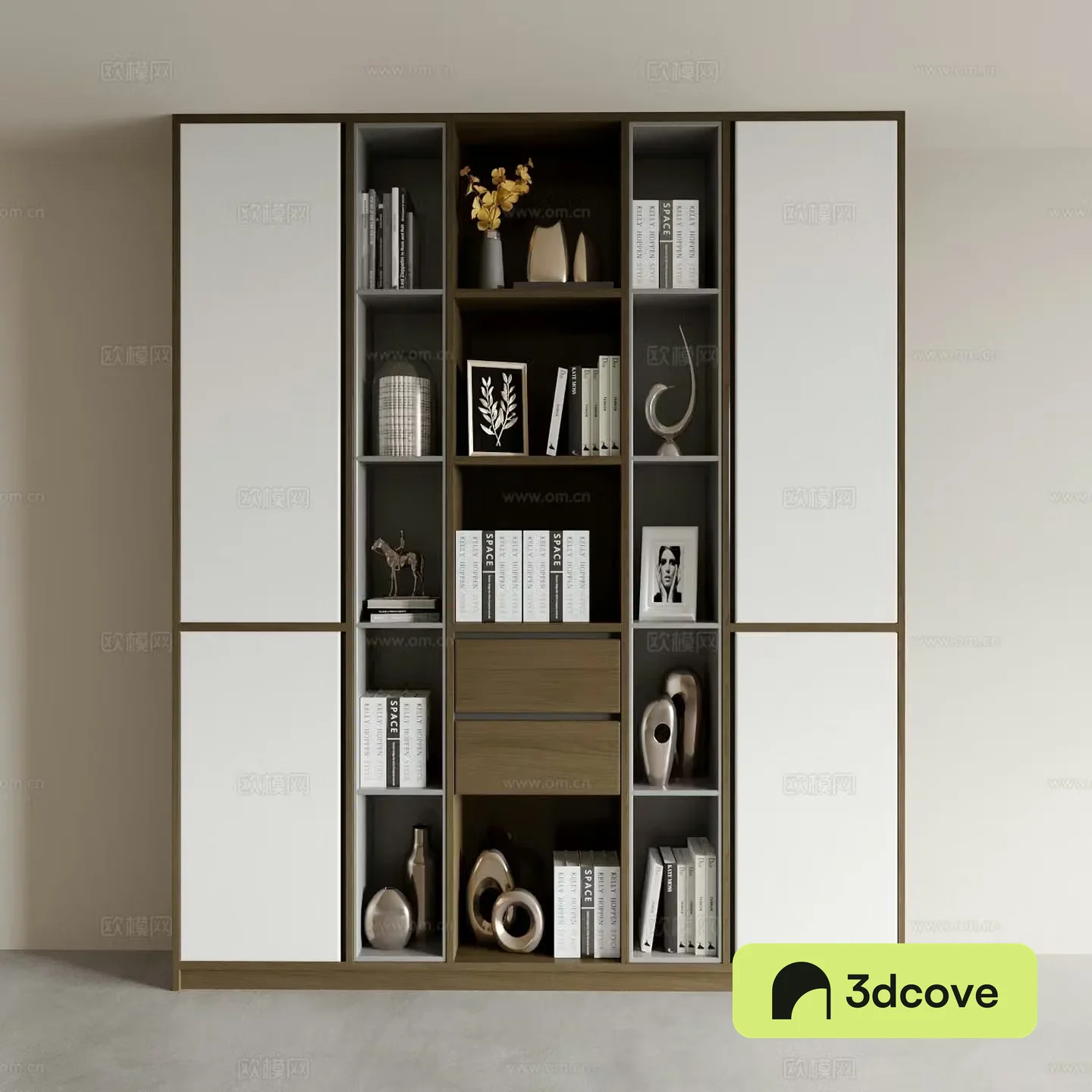 Modern bookcase display cabinet storage cabinet