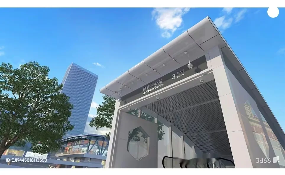 A Modern Bus Stop 3D Model – 8475 – VRAY Render