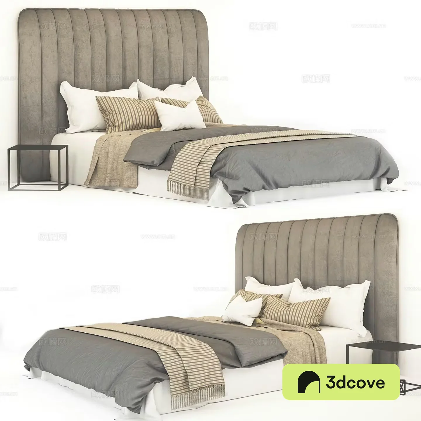 Modern double bed