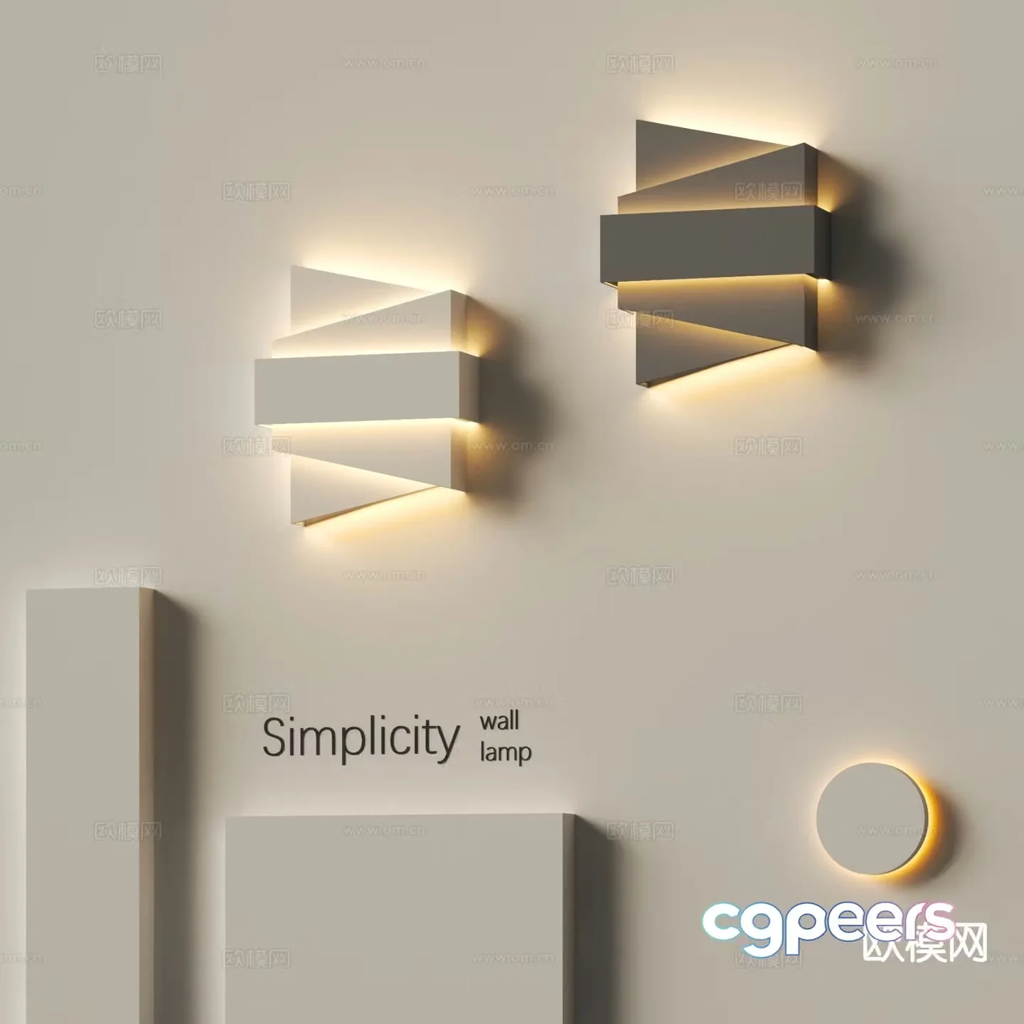 Modern creative wall lamp personalized wall lamp 3d model